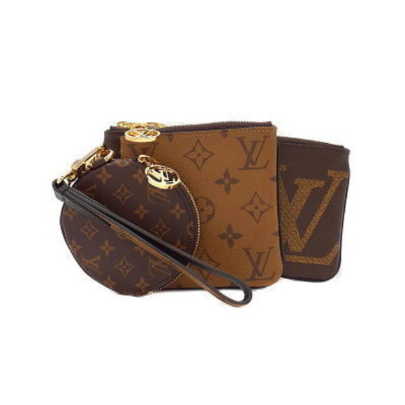 Louis Vuitton Monogram Giant Pochette Trio Pouch - Picture 1 of 5
